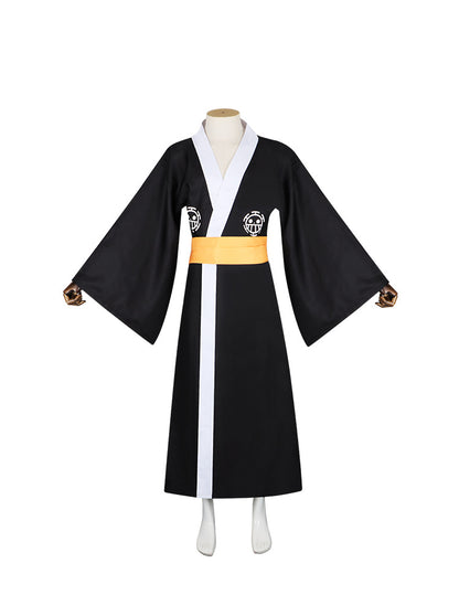 Trafalgar Law Kimono Yukata Costume One Piece Wano Country Cosplay Suit