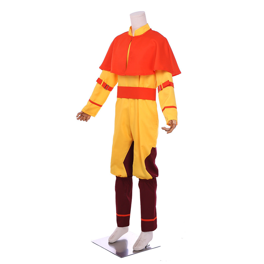 Aang Cosplay Costume Yellow Jumpsuit