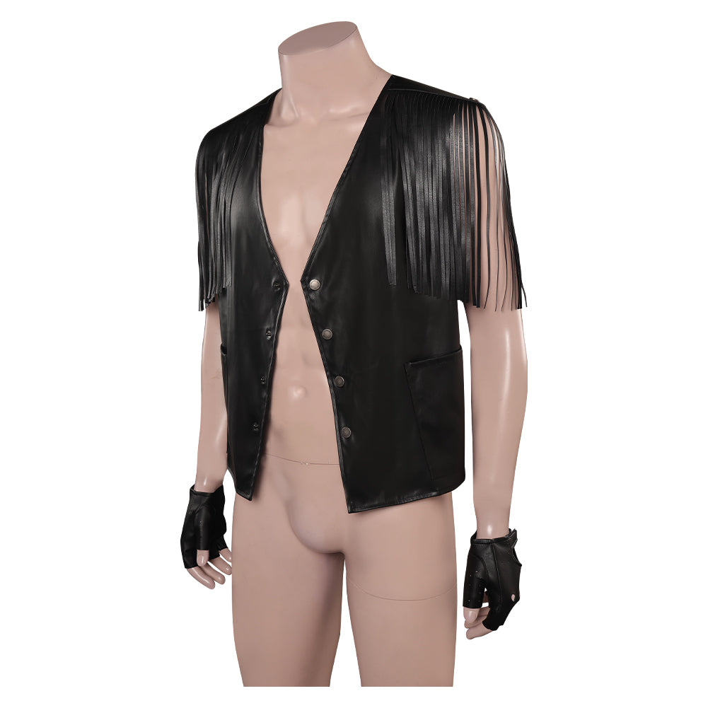 2023 Movie Ken Black Vest Outfits Halloween Carnival Suit Cosplay Costume