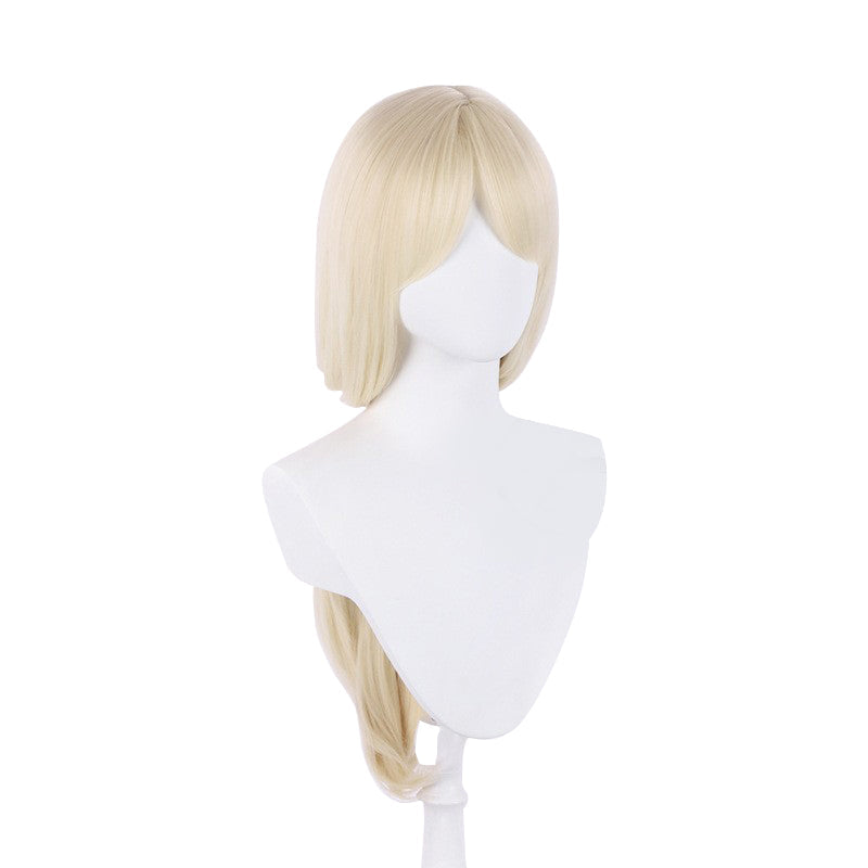 2023 Movie Long Straight Blonde Hair Heat Resistant Synthetic Hair Cosplay Wig