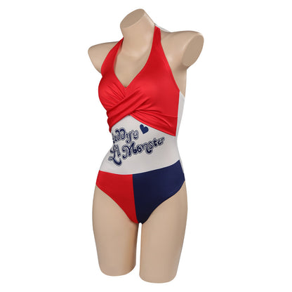 Harley Quinn Swimsuit Outfits Halloween Carnival Cosplay Costume