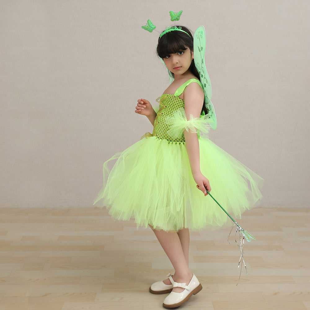 Tinker Bell Cosplay Costume Kids Girls Tutu  Dress Outfits Halloween Carnival Party Disguise Suit