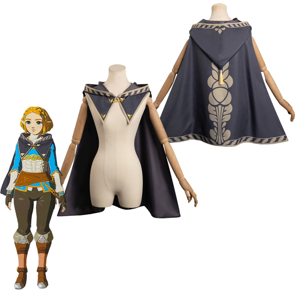 The Legend of Zelda: Tears of the Kingdom TOTK Zelda Princess Cosplay Costume Halloween Carnival Party Suit