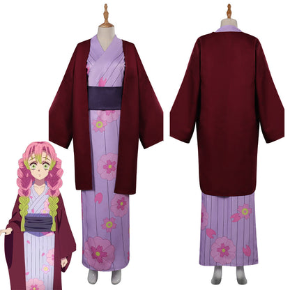 Demon Slayer Kimono Outfits Kanroji Mitsuri Cosplay Costume