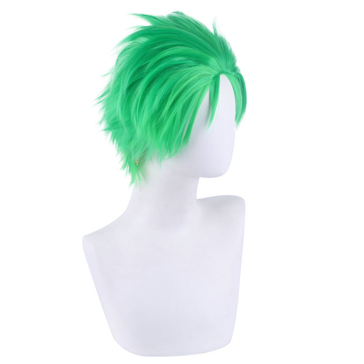 One Piece Roronoa Zoro Cosplay Wig Heat Resistant Synthetic Hair Carnival Halloween Party Props
