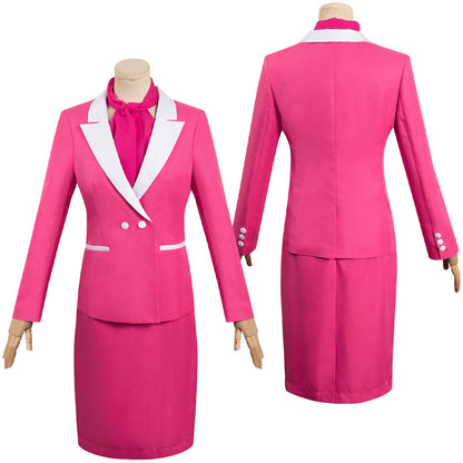 2023 Movie Pink Uniform Skirt Outfits Halloween Carnival Suit Cosplay Costume