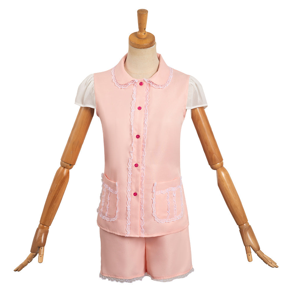 2023 Doll Movie Sleepwear Two-Pieces Pajamas Outfits Halloween Carnival Cosplay Costume