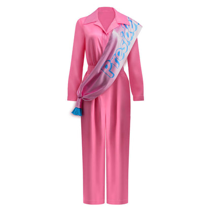 2023 Doll Movie Cheerleader Pink Jumpsuit Bodysuit Cosplay Costume