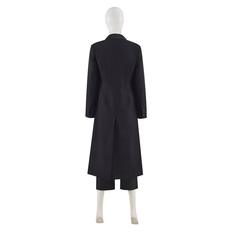 Doctor Who 13th Doctor Black Trench Costume Full Set