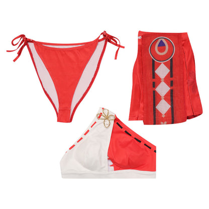 Genshin Impact Yae Miko Swimsuit Cosplay Costume Outfits Halloween Carnival Party Suit