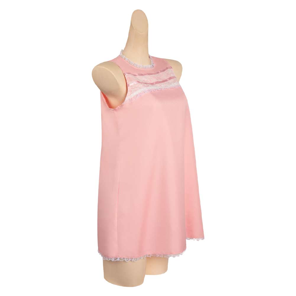 2023 Movie Nightgown Pink  Sleepwear Dress Outfits Halloween Carnival Cosplay Costume