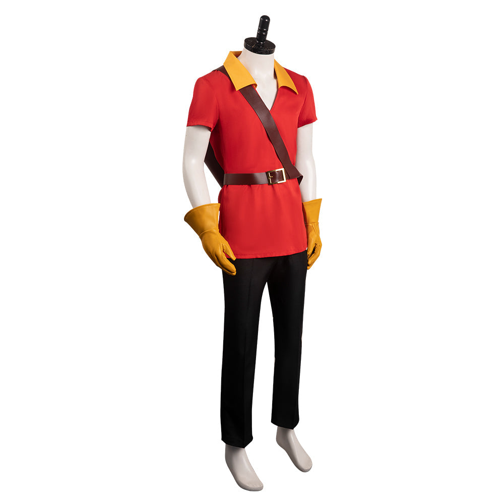 Movie Beauty and the Beast Gaston Outfits Antagonist Halloween Carnival Cosplay Costume