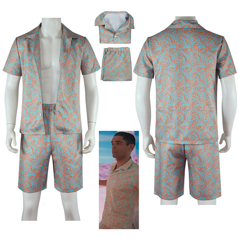 2023 Doll Movie Ken Cosplay Costume Ken Beachwear Summer Outfit Halloween Carnival Suit